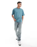 Oversized T-Shirt for Men β Sky blue, Relaxed Fit