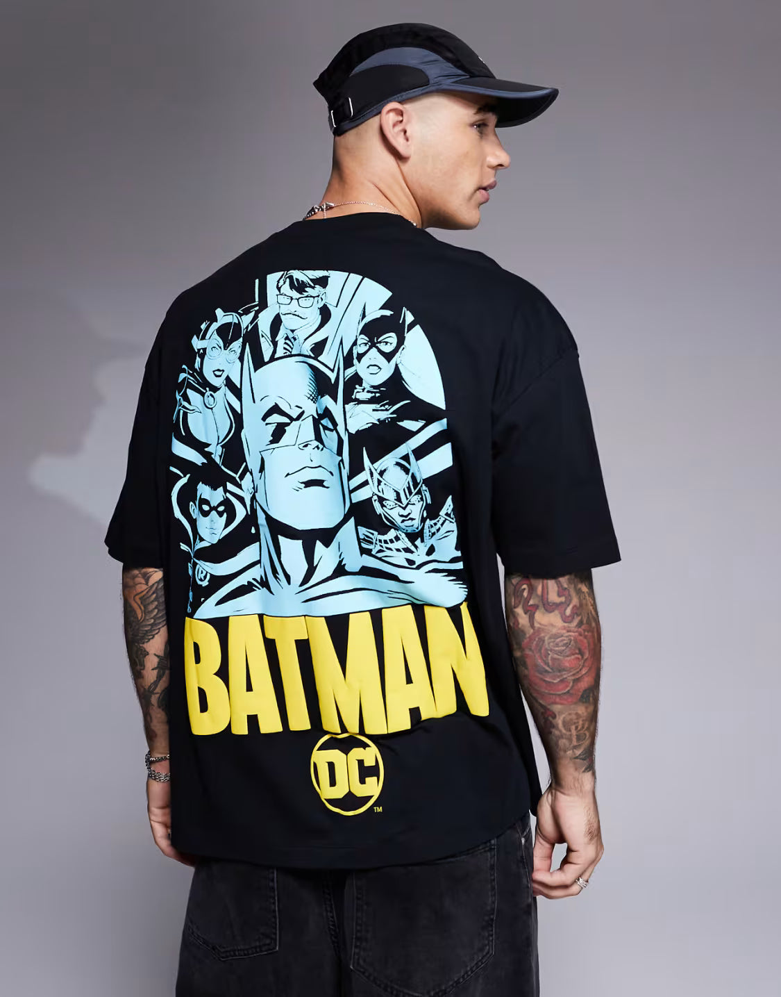 Oversized T-Shirt for Men β Black, Relaxed Fit