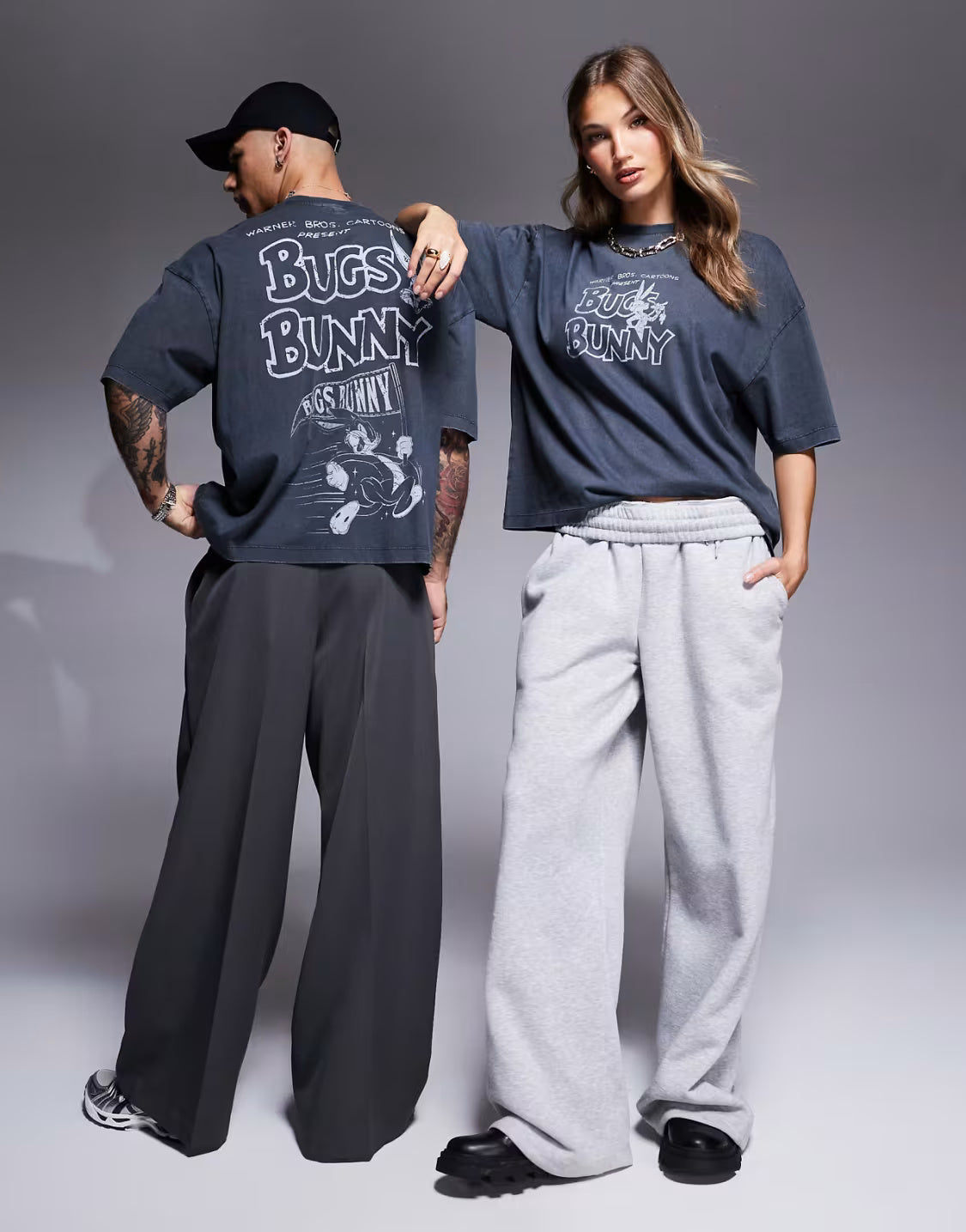 Oversized T-Shirt for Men – Washed Black, Relaxed Fit