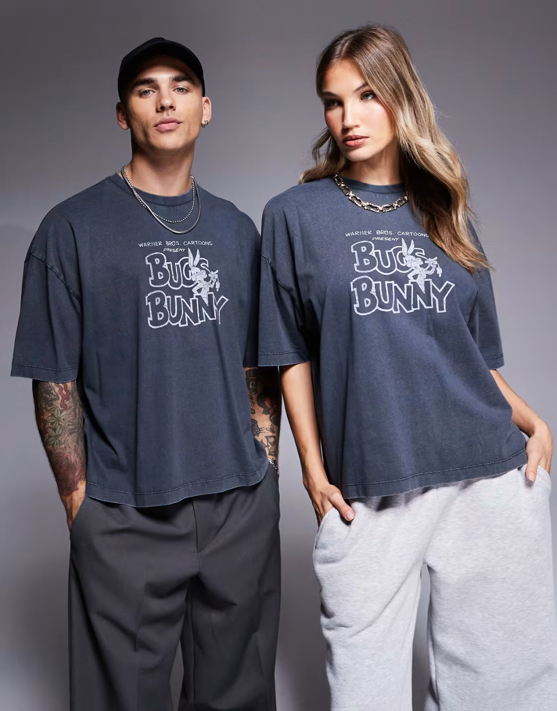 Oversized T-Shirt for Men – Washed Black, Relaxed Fit