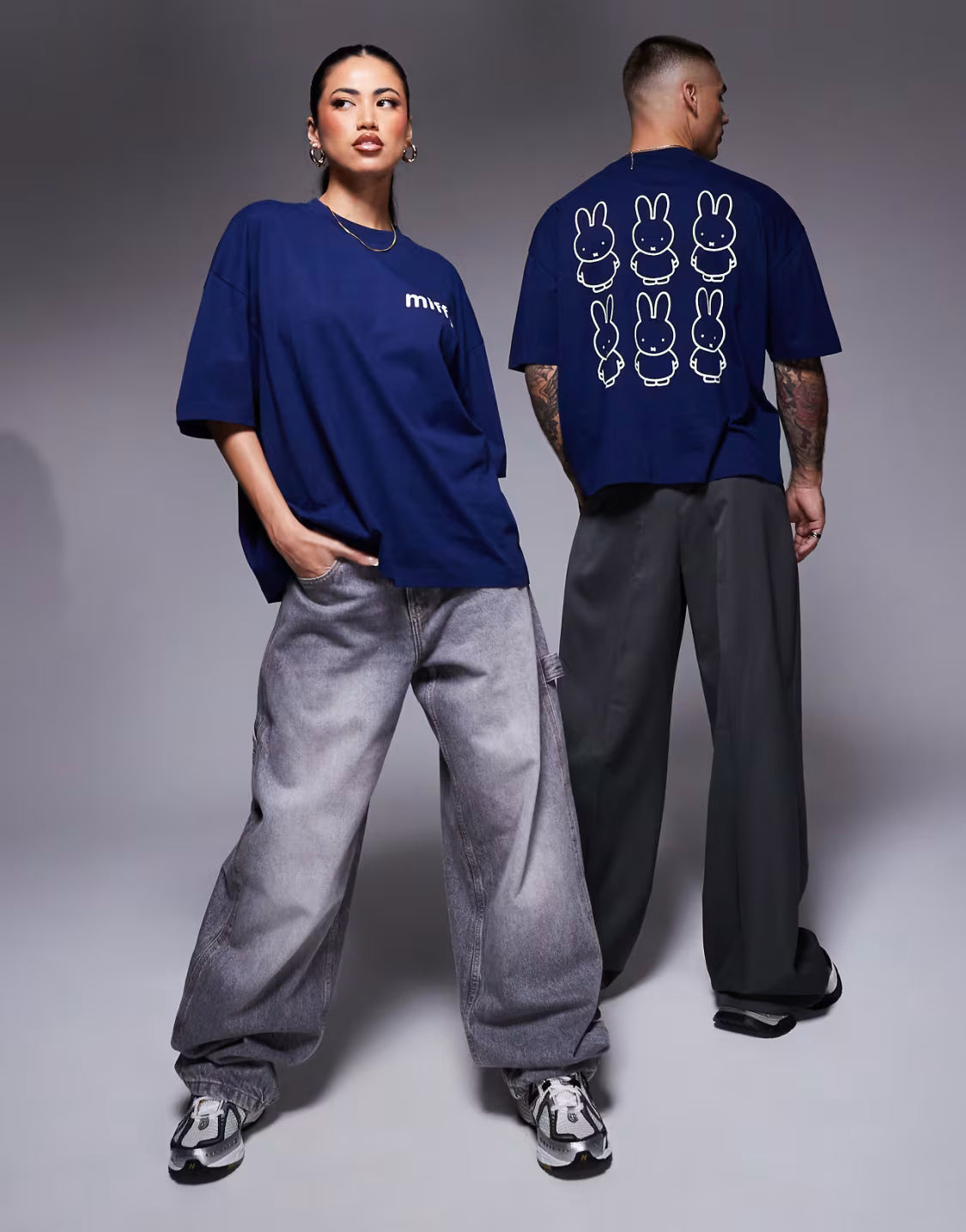 Oversized T-Shirt for Men β Blue, Relaxed Fit
