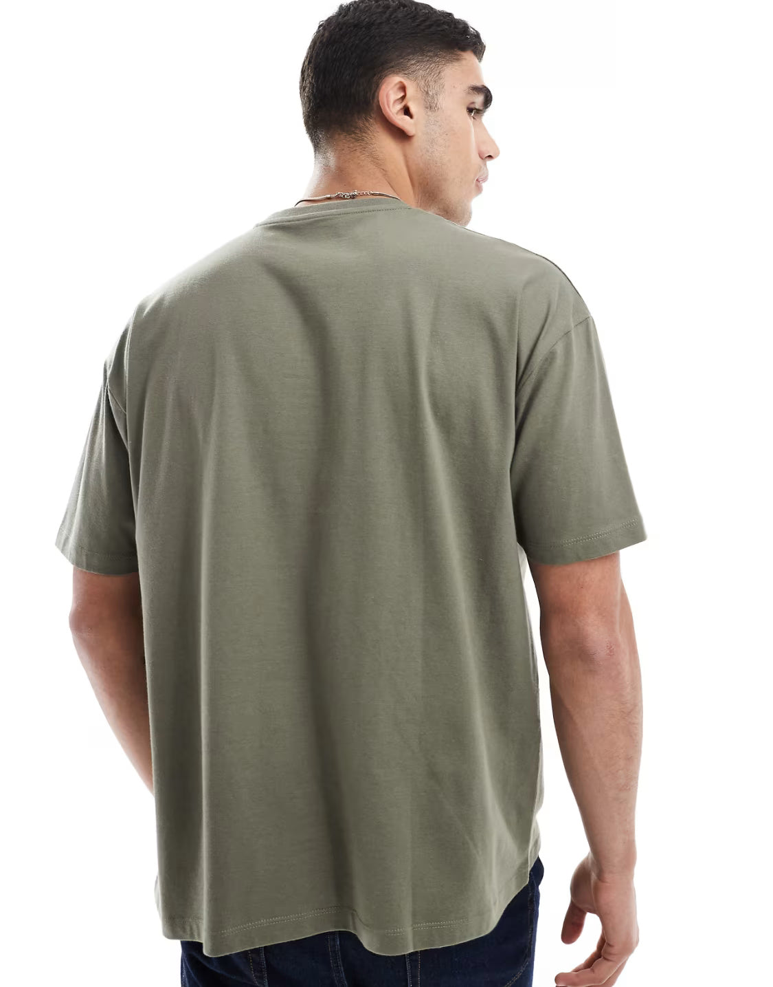 Oversized T-Shirt for Men – Dusty Olive, Relaxed Fit