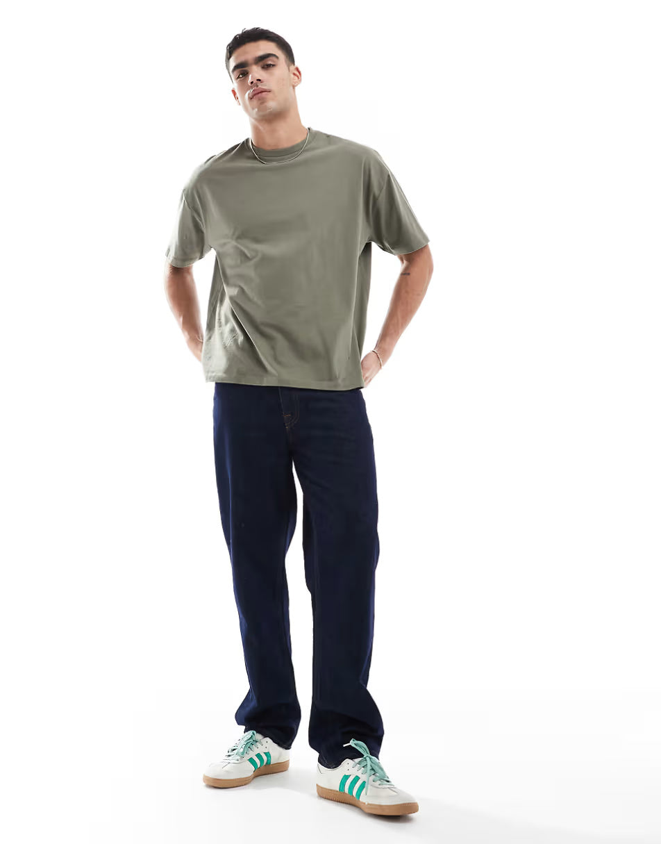 Oversized T-Shirt for Men – Dusty Olive, Relaxed Fit