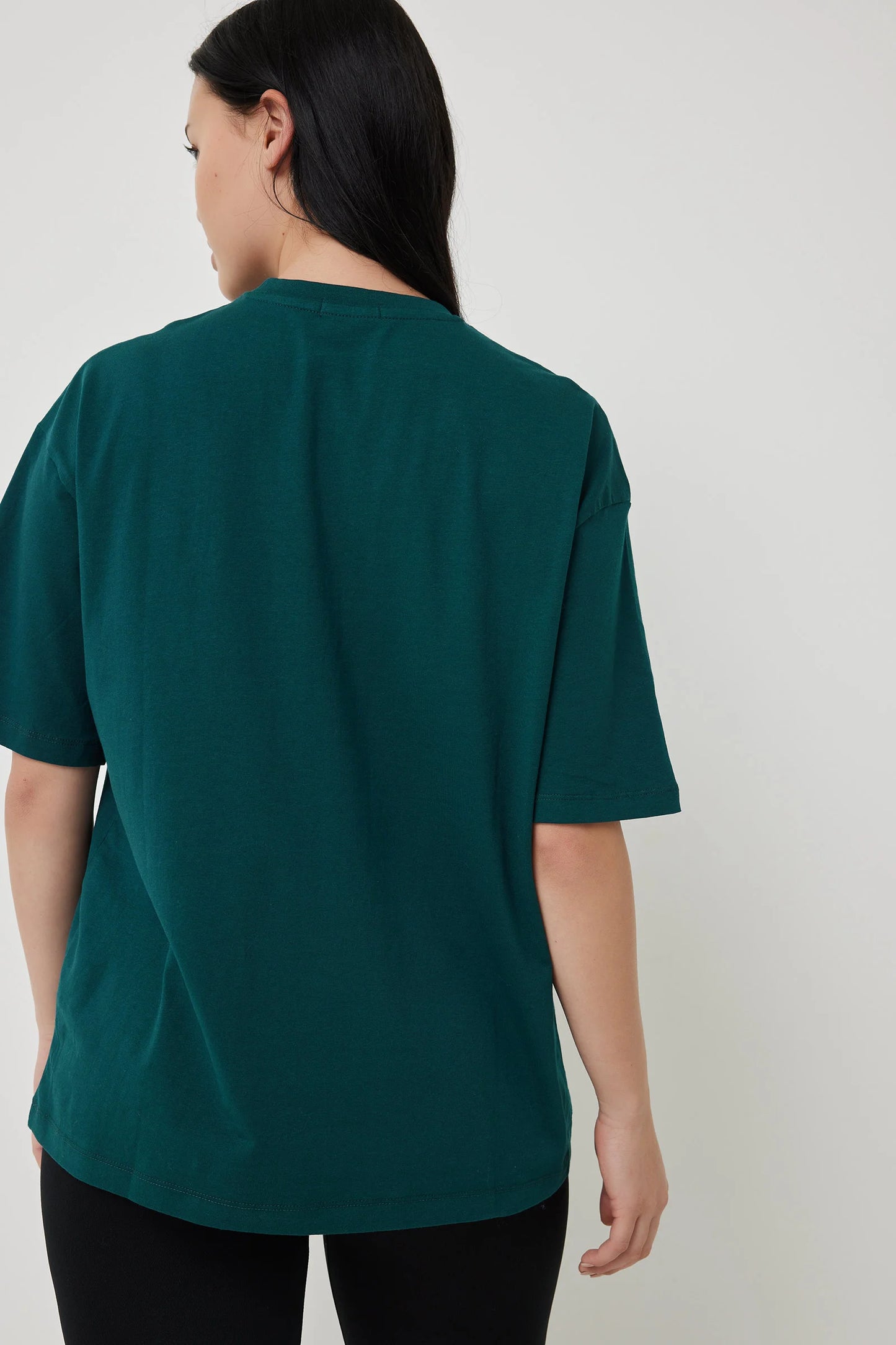 Oversized T-Shirt for Women β Deep Teal, Relaxed Fit Green
