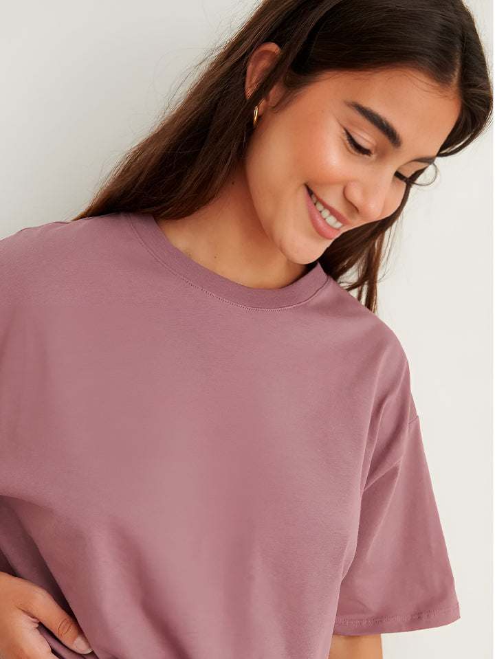 Oversize Violet colour comfort , Easy & classy free style